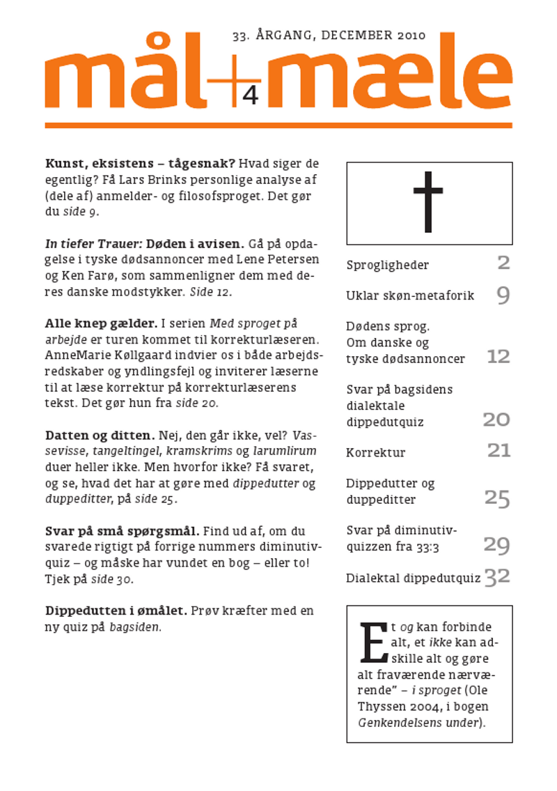 Mål og Mæle årgang 33:4