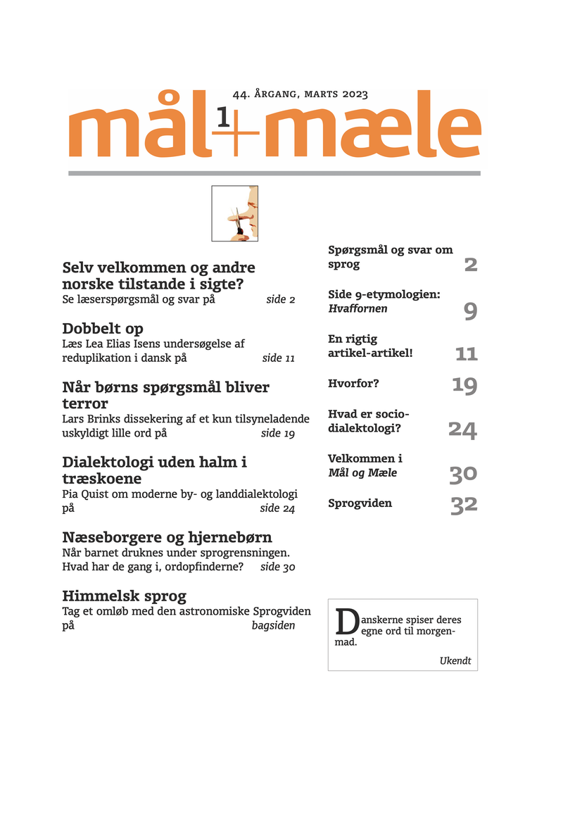 Mål og Mæle årgang 44:1