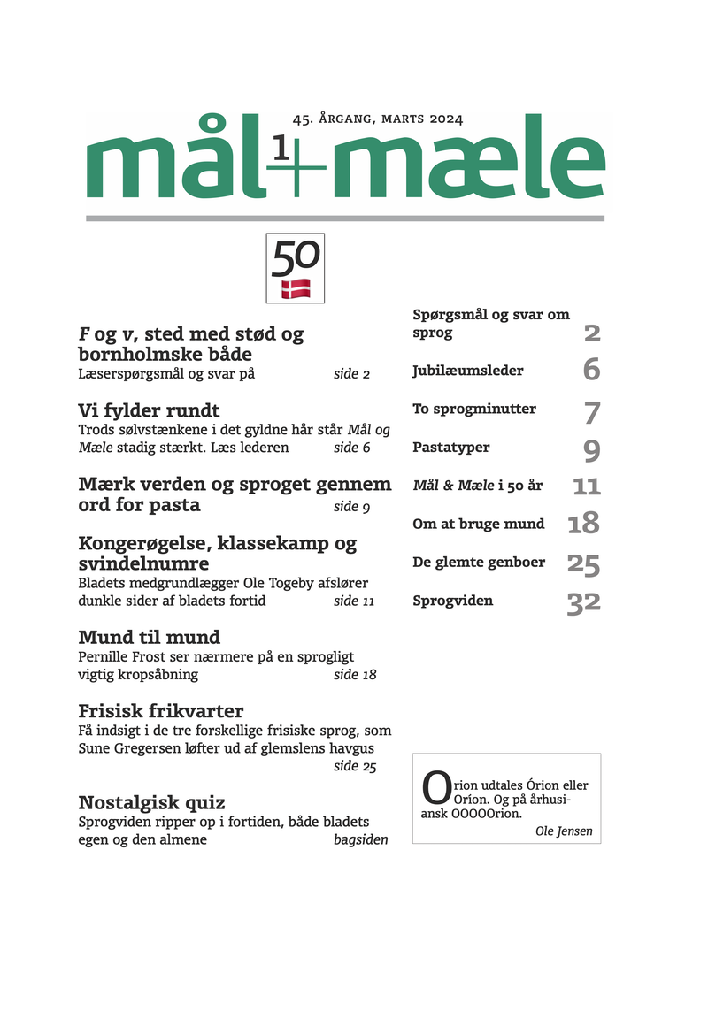 Mål og Mæle årgang 45:1